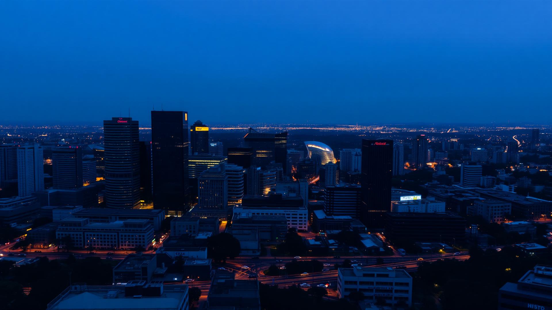 Business district in South Africa
